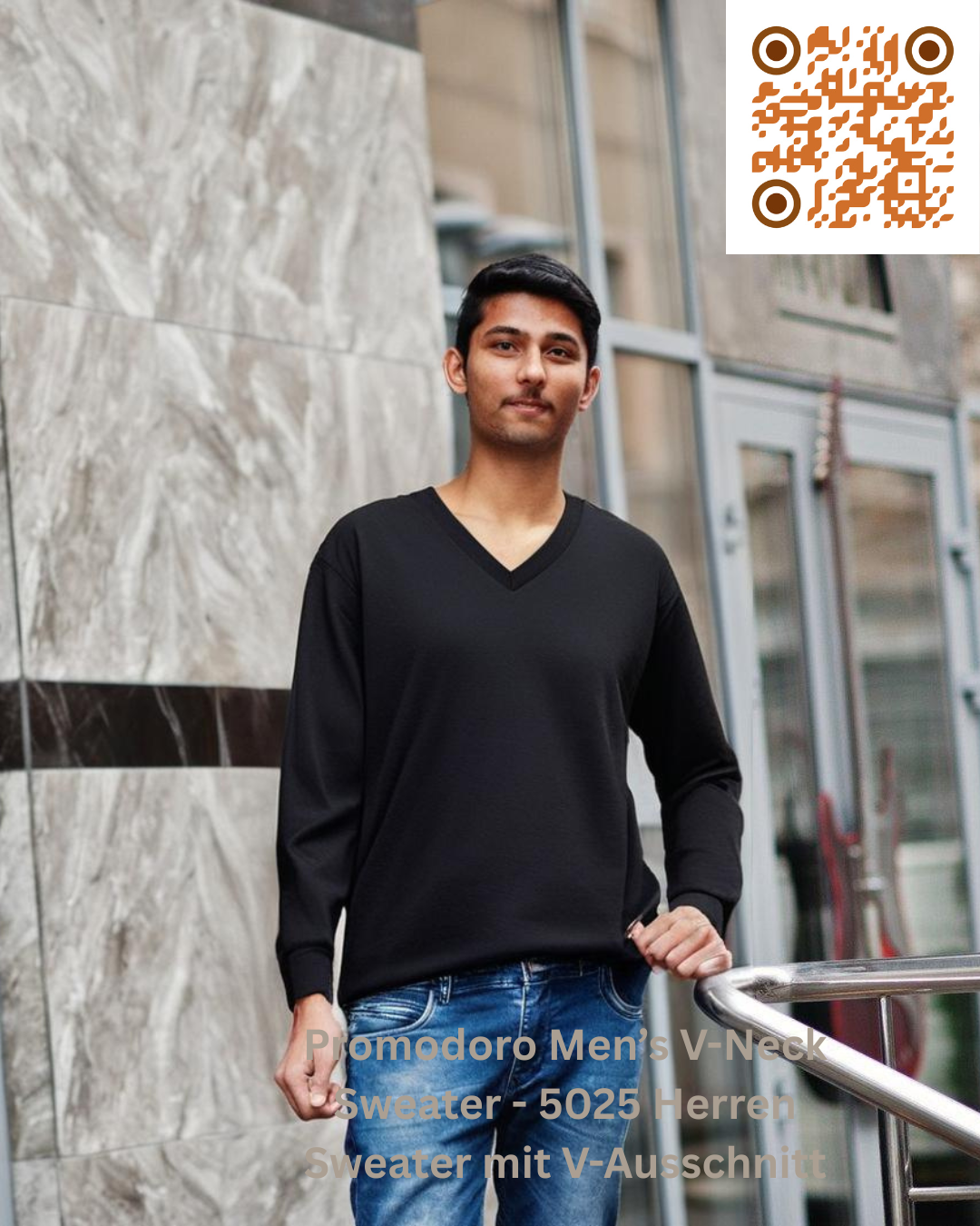 Promodoro Men's V-Neck Sweater - 5025