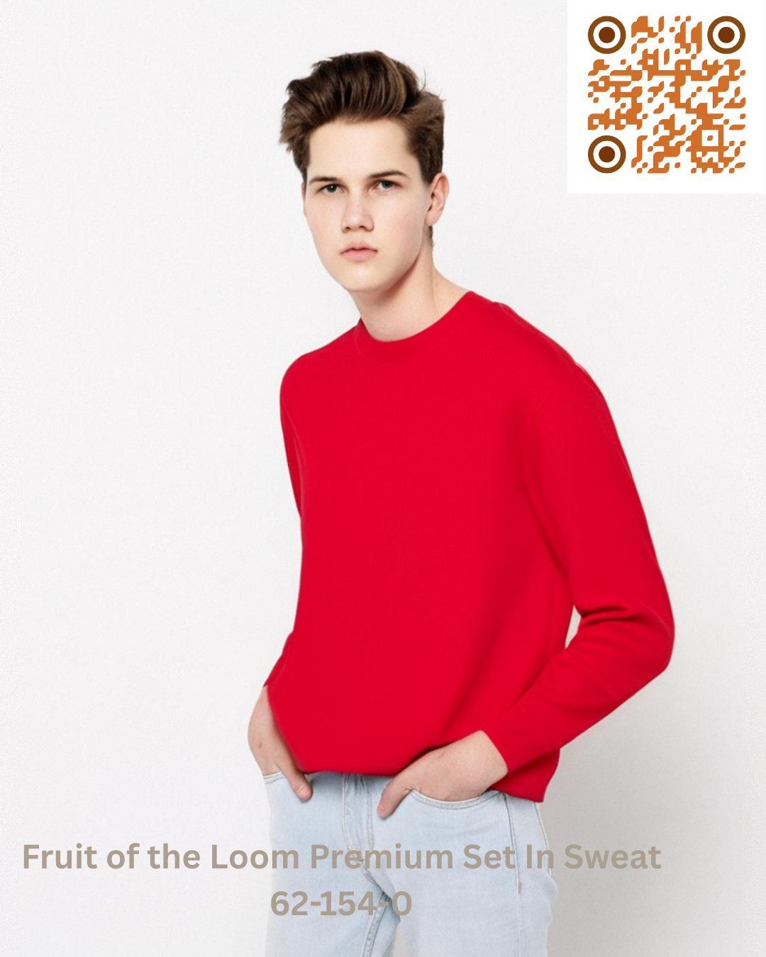 Fruit of the Loom Premium Set In Sweat - 62-154-0